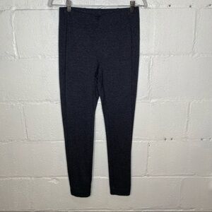 J. Jill Ponte Leggings in Grey Herringbone Print Pull On Style Size Small